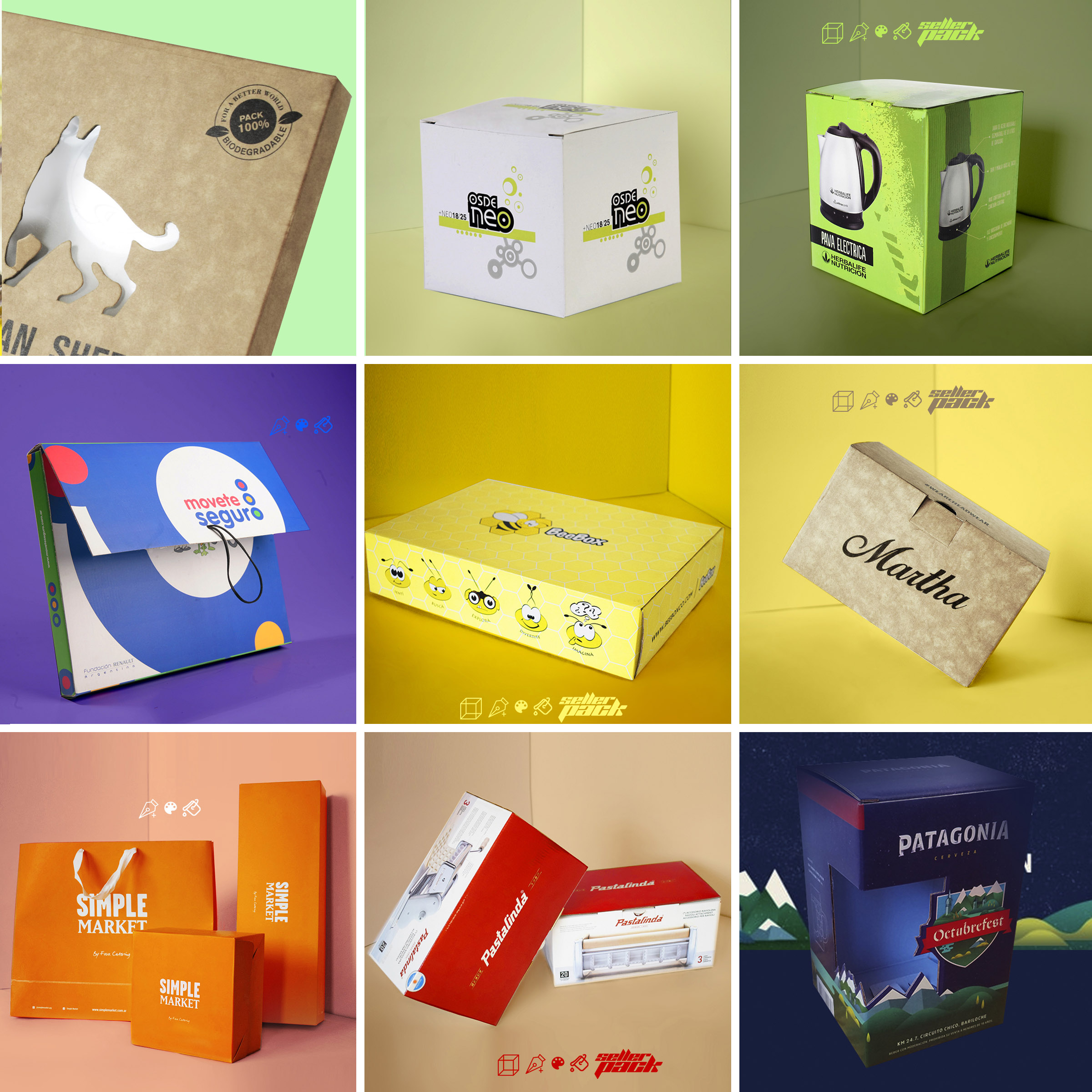 Cajas envases packaging cartón